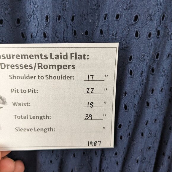 J. Crew Mercantile Blue Lace Short Sleeve Dress Size XXL - Picture 8 of 8